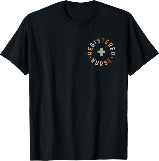 Retro Vintage Registered Nurse Stethoscope Nursing RN Staff T-Shirt