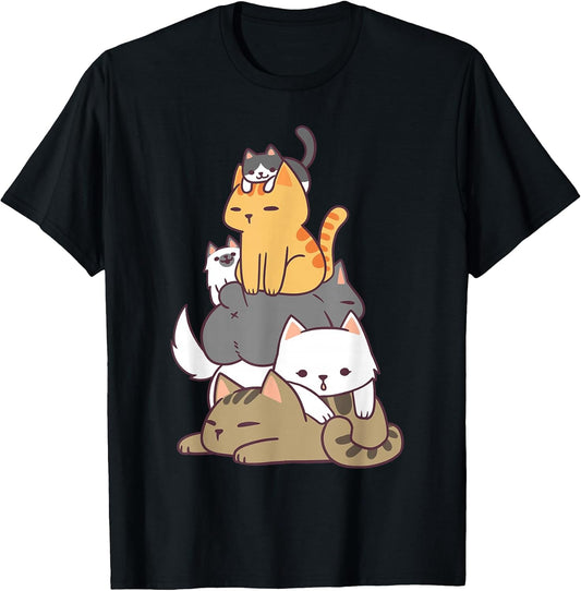 Pile of Kitty Cats Funny Cute Cat Lover Gift T-Shirt