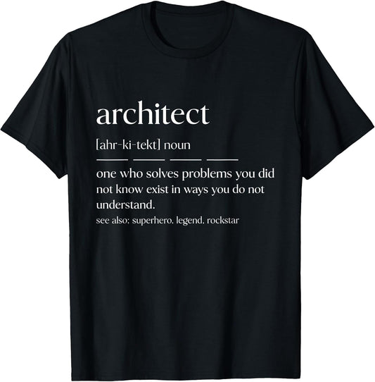 Funny Architect Noun Building Designer T-Shirt