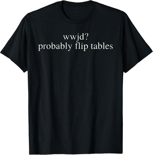 Christian WWJD Humor Parody Tees Co.
