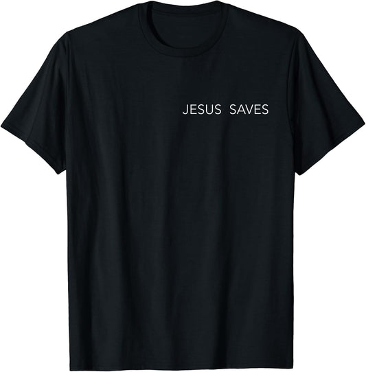 Jesus Saves Minimalist Christian T-Shirt