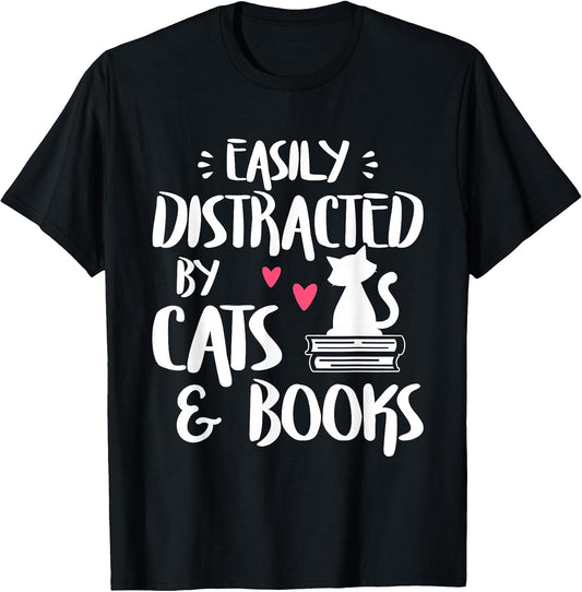 Funny Cat & Book Lover Shirts