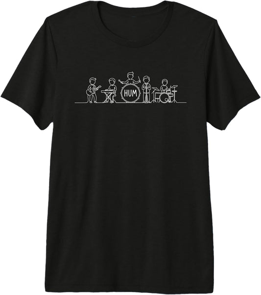 Hum Band Rock Pop Music Premium Tri-Blend T-Shirt