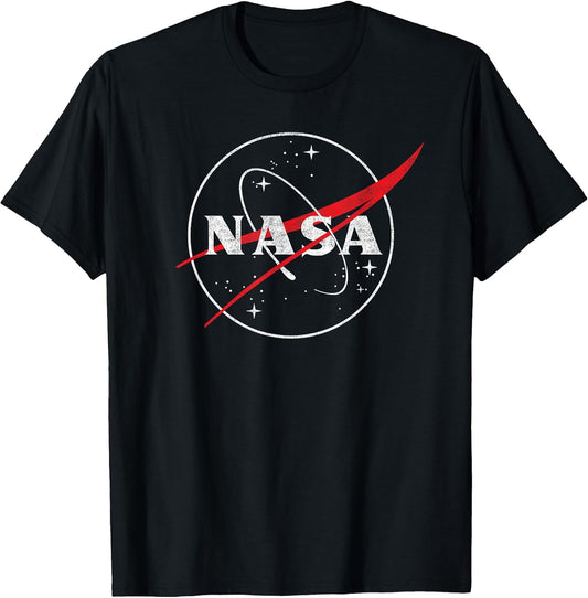 NASA Logo Retro Distressed Space Exploration Science STEM T-Shirt