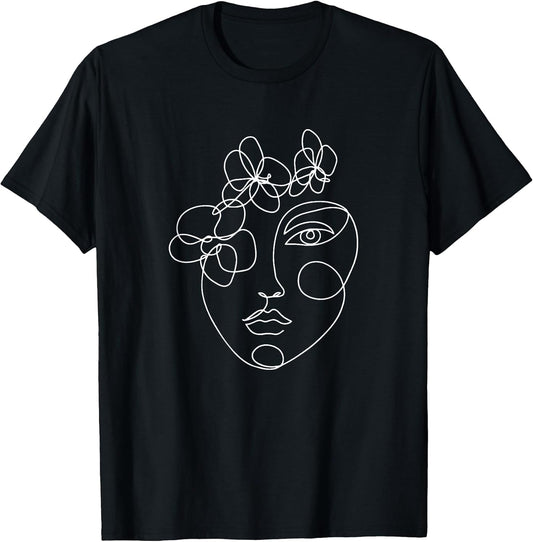 Minimalist Aesthetic Line Art Woman Abstract Artsy