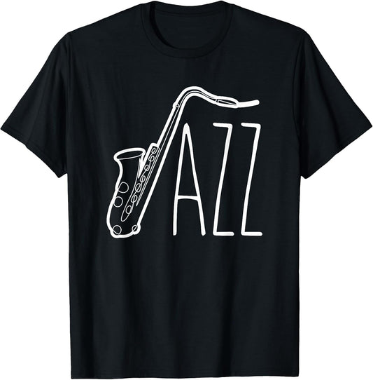 Cool Saxophone For Men Women Jazz Music Band Musician Player T-Shirt