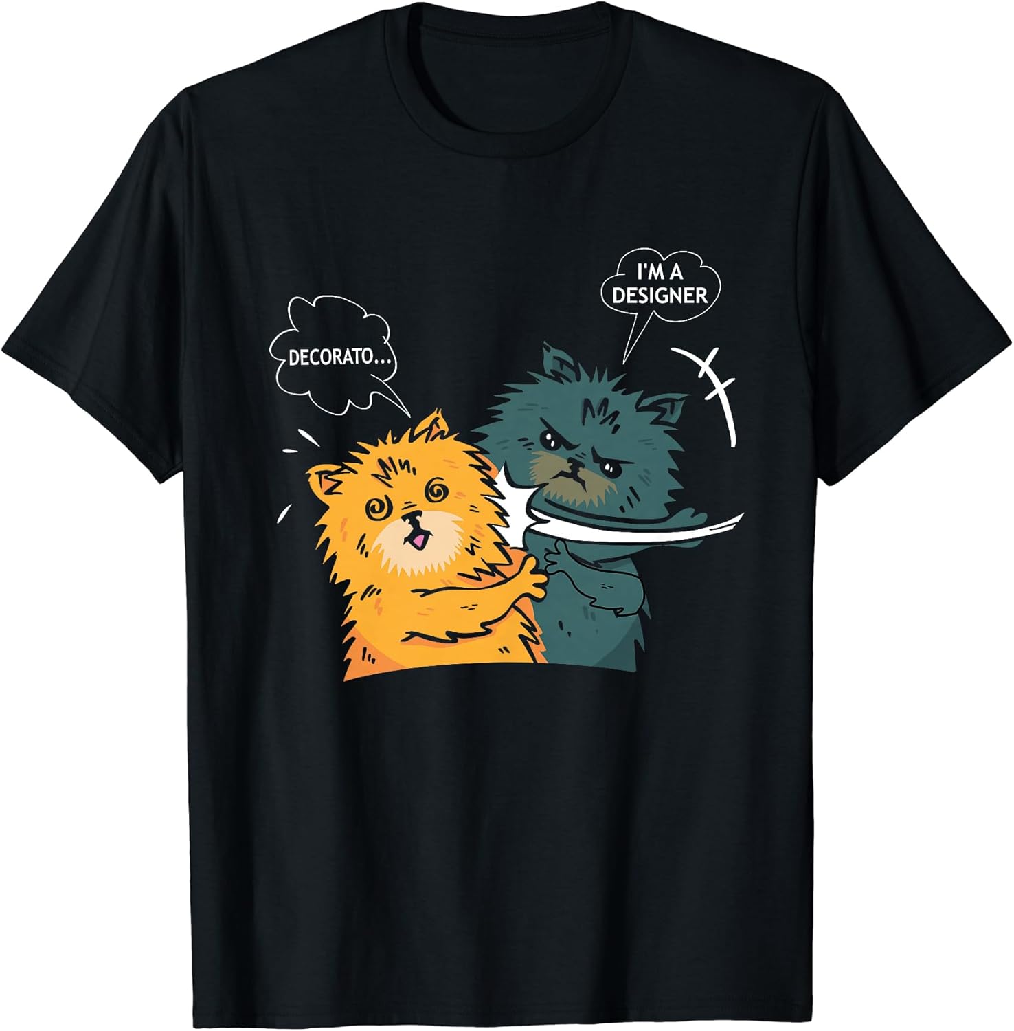 Interior designer designing T-Shirt