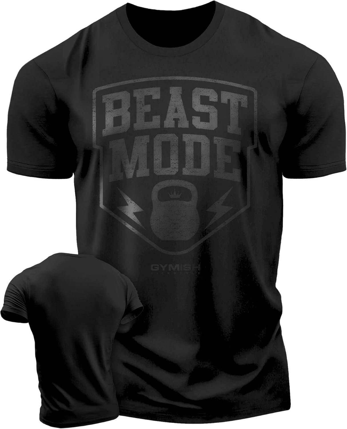 Beast Mode Workout Gym Shirt for Men, Motivational Gym Weightlifting T-Shirt