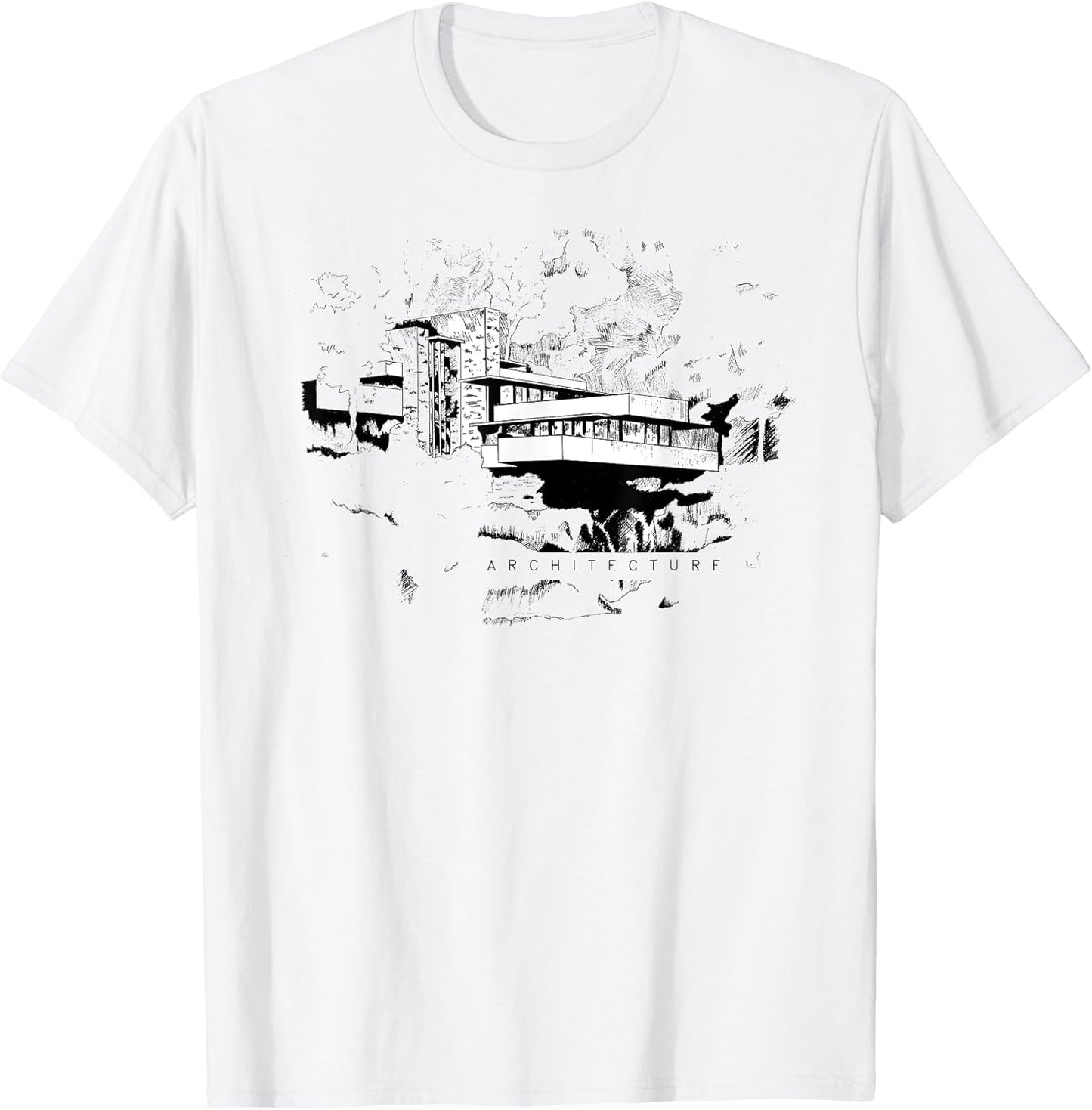 Architectural designer architect sketched building - Tshirt
