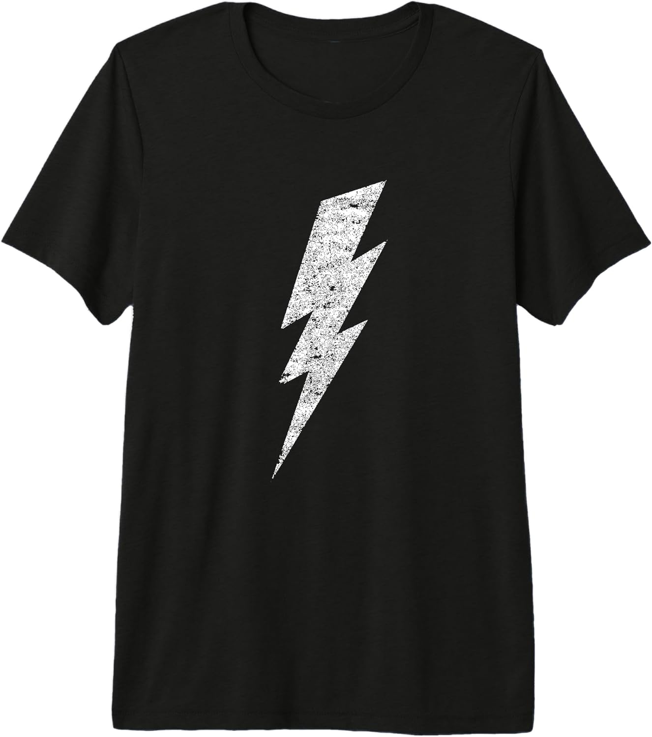 Bold Lightning Bolt - Distressed Minimalist Graphic Art Premium Tri-blend T-Shirt