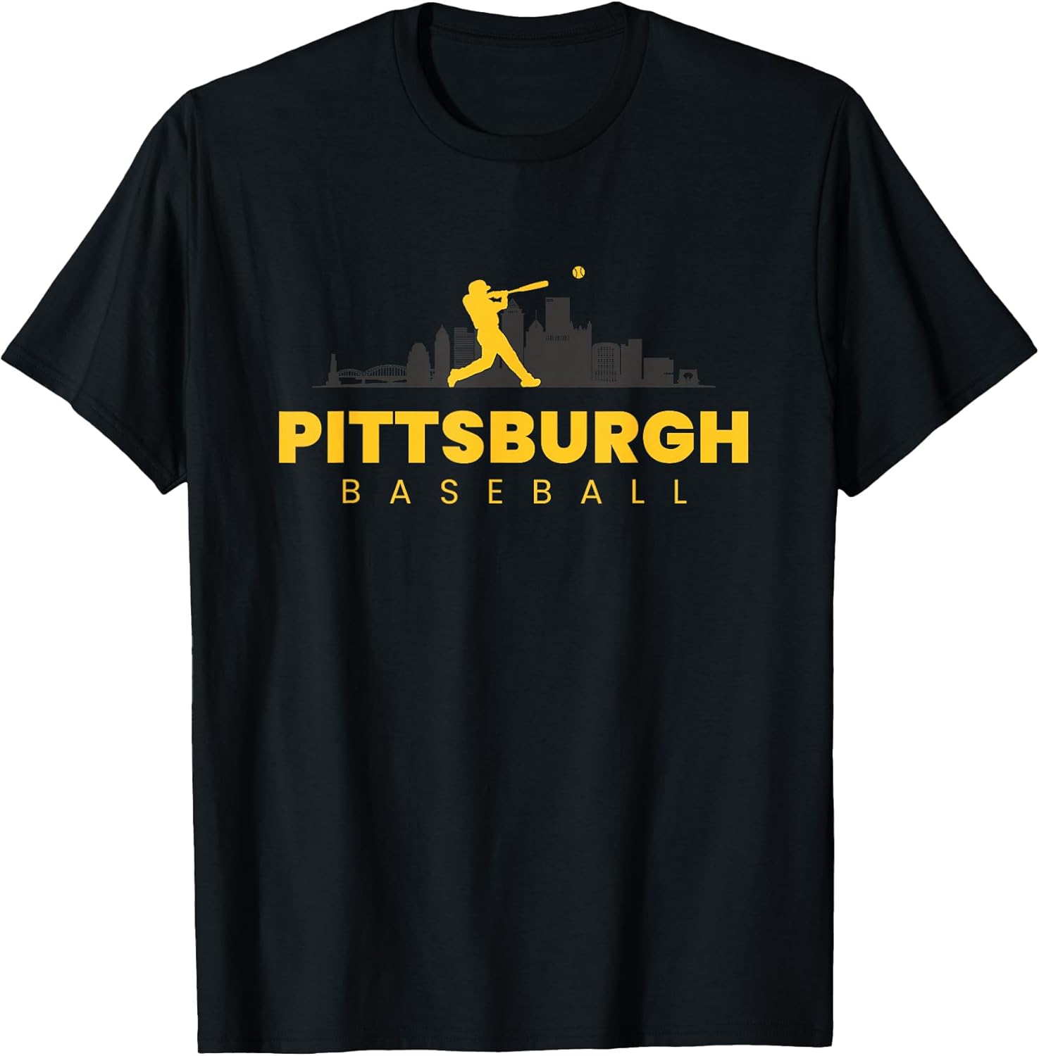 Pittsburgh Baseball Vintage Minimalist Retro Baseball Lover T-Shirt