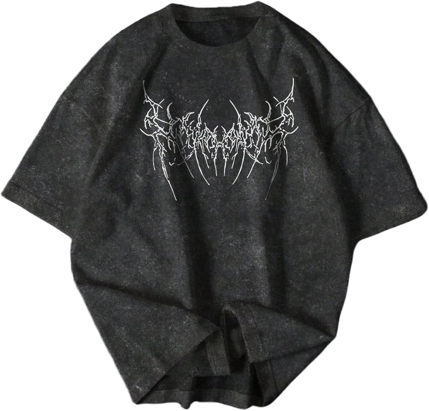 Men's Y2k Gothic Graphic Tees Short Sleeve Crew Neck Vintage T Shirt Summer Tops Streetwear