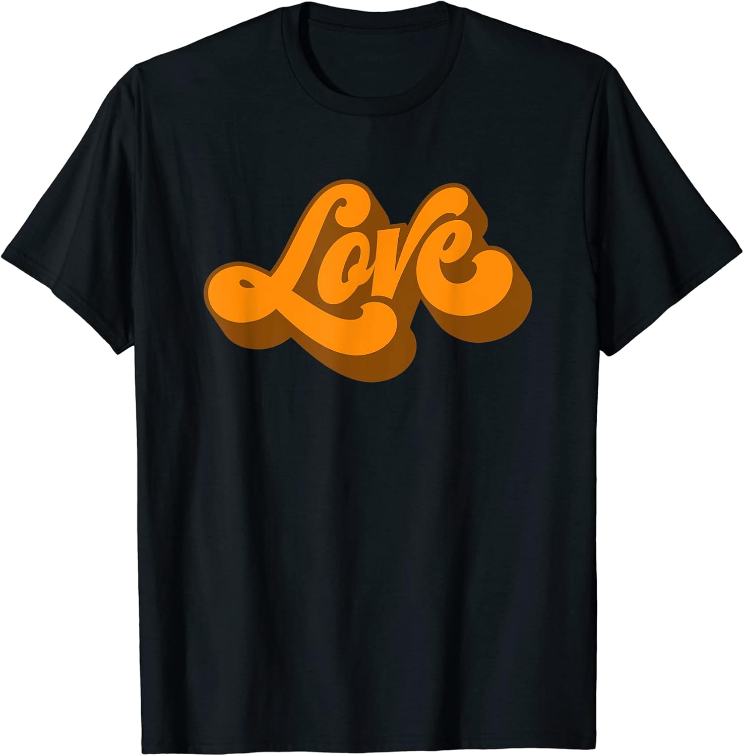 70s Retro Love - 70s Inspired Boho Hippie T-Shirt