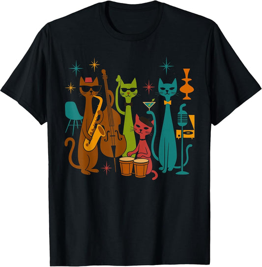 Mid Century Modern Cats Band