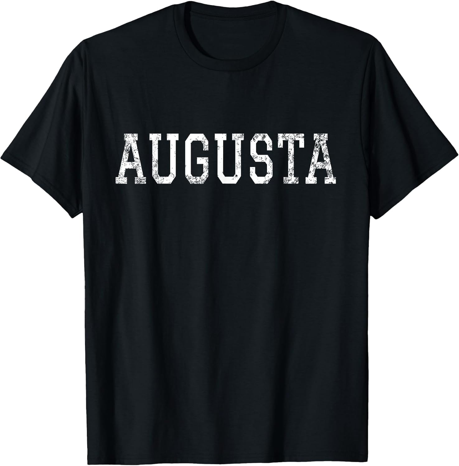 Augusta Vintage White Text Apparel T-Shirt