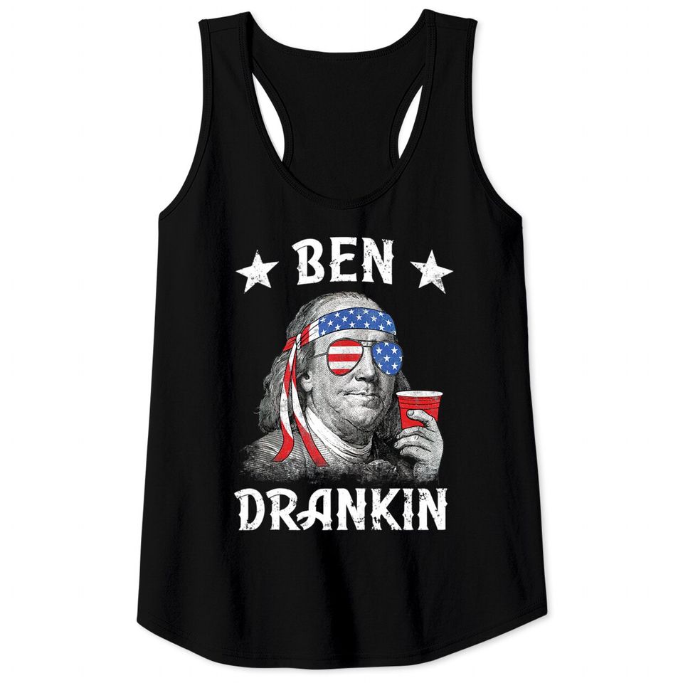 Ben Drankin' Tank Top - Funny Drink Humor Shirt for Men - True Royal Blue Adult Size XS