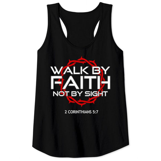 Jesus Walk by Faith Christian Tank Top
