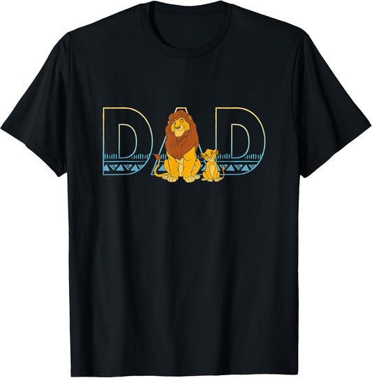 The Lion King Simba and Mufasa Dad T-Shirt