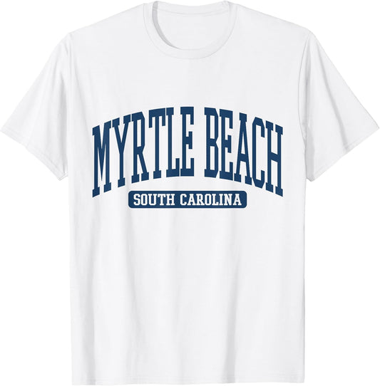 Myrtle Beach South Carolina Souvenir Vintage, Minimalist T-Shirt