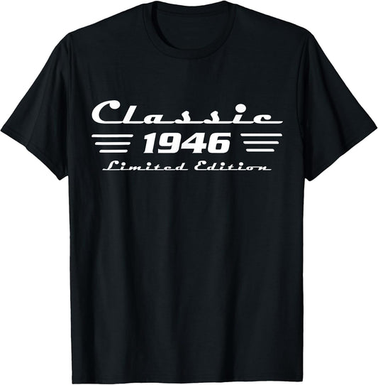 Classic 80 Birthday Decorations Men 80yr 1946 80th Birthday T-Shirt