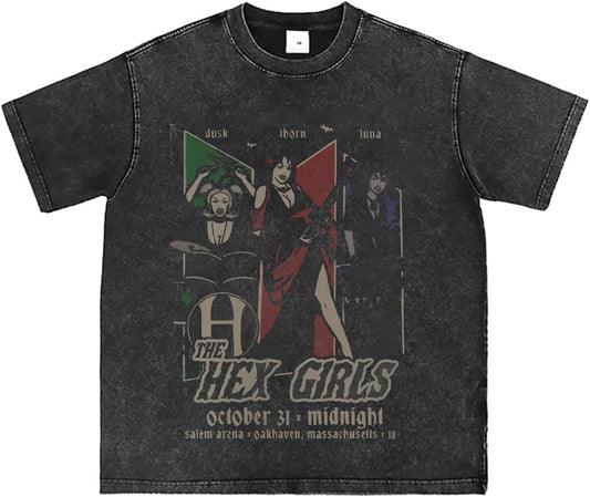 Retro The Hex Girls Inspired T-Shirt Goth Rock Music T-Shirt