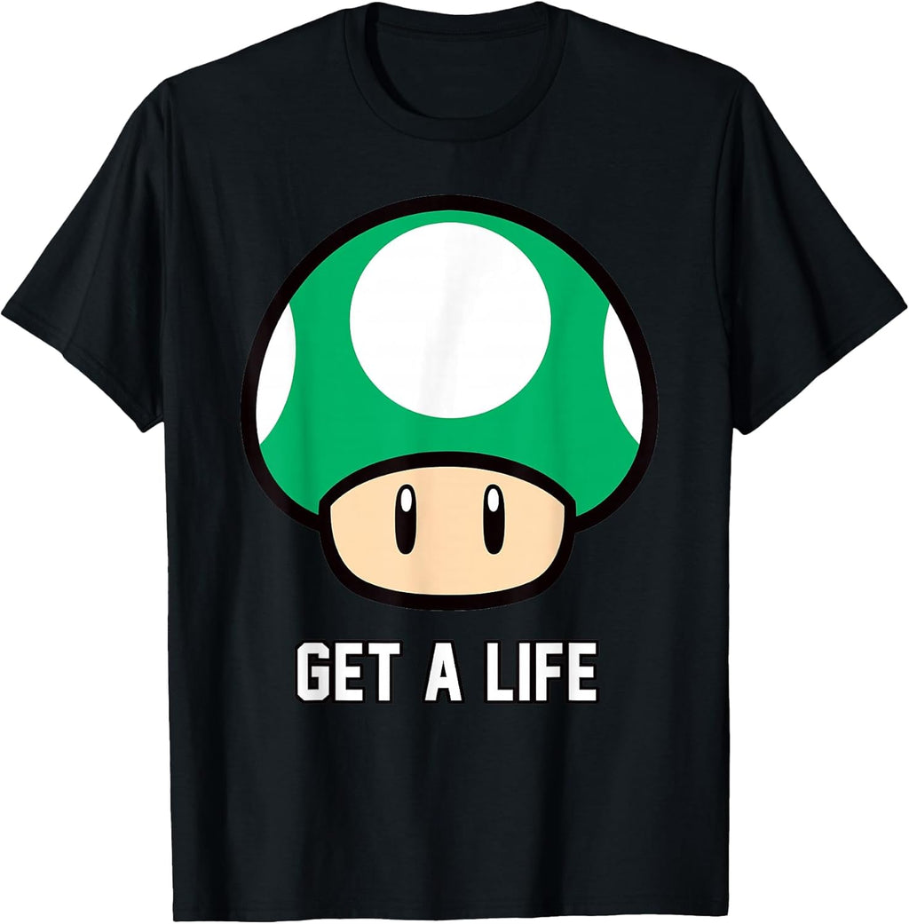1-Up Mushroom Get A Life T-Shirt