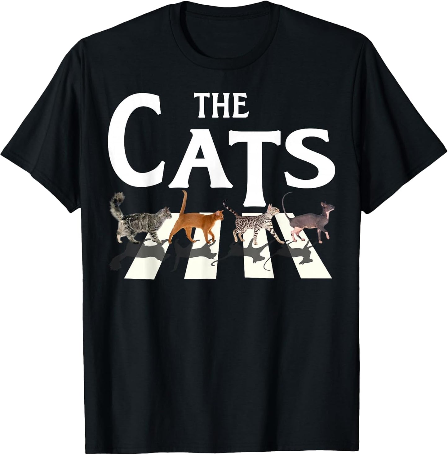 Cute Cat Rock and Roll Lovers Graphic Tees