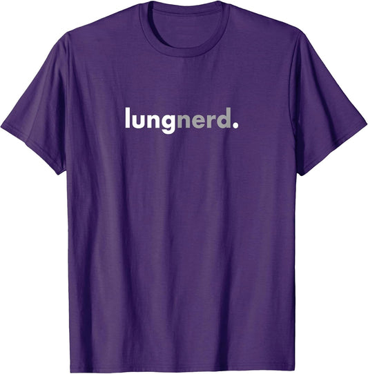 Minimalist Lung Nerd Pulmonary RT Respiratory Therapist T-Shirt