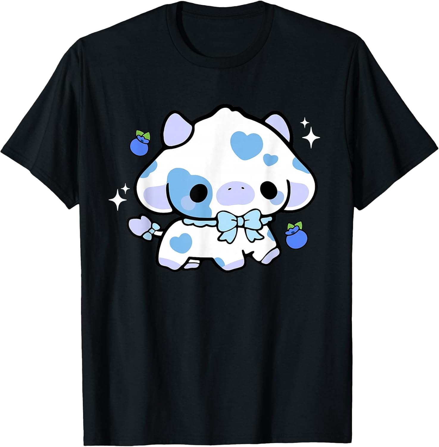 Kawaii Cow Cute Blueberry aesthetic Anime Girls