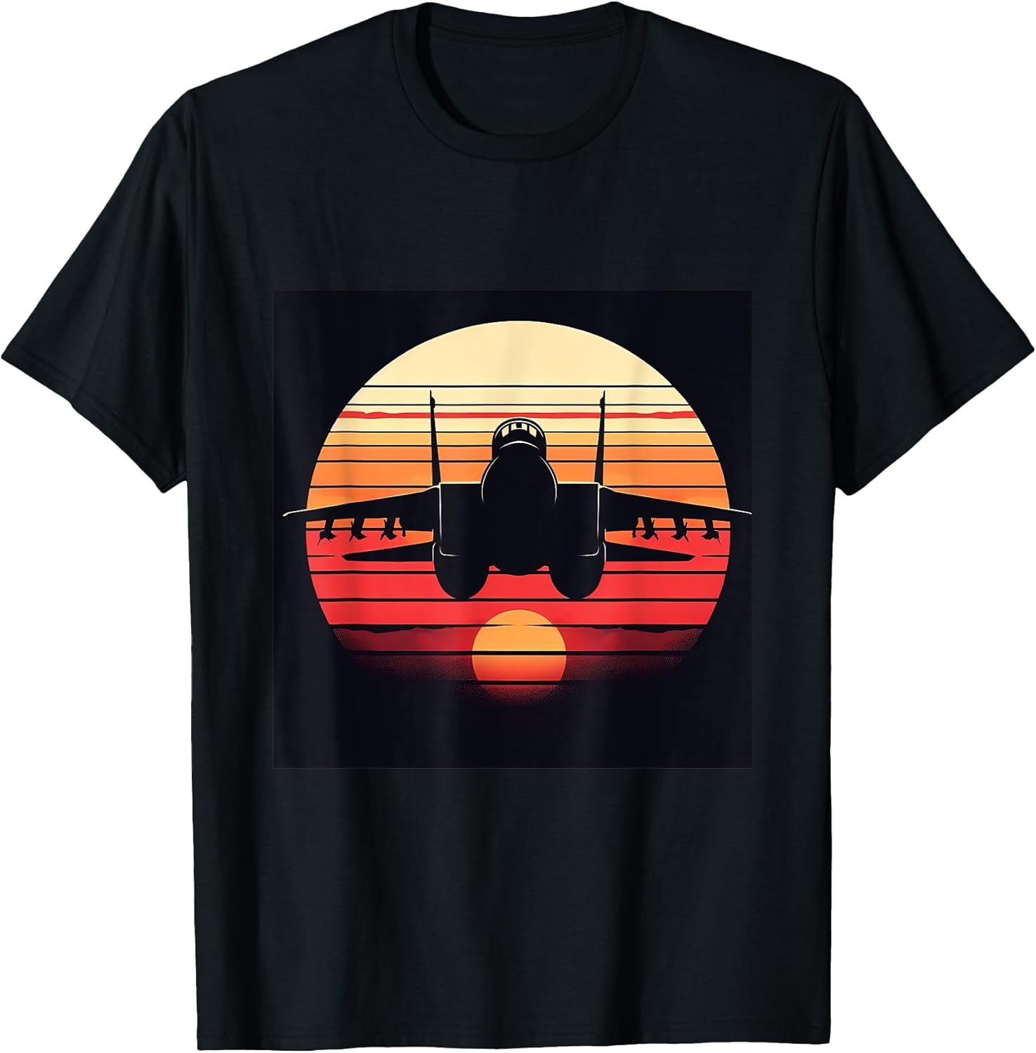 F-14 Tomcat Fighter Jet Silhouette Sunset Military