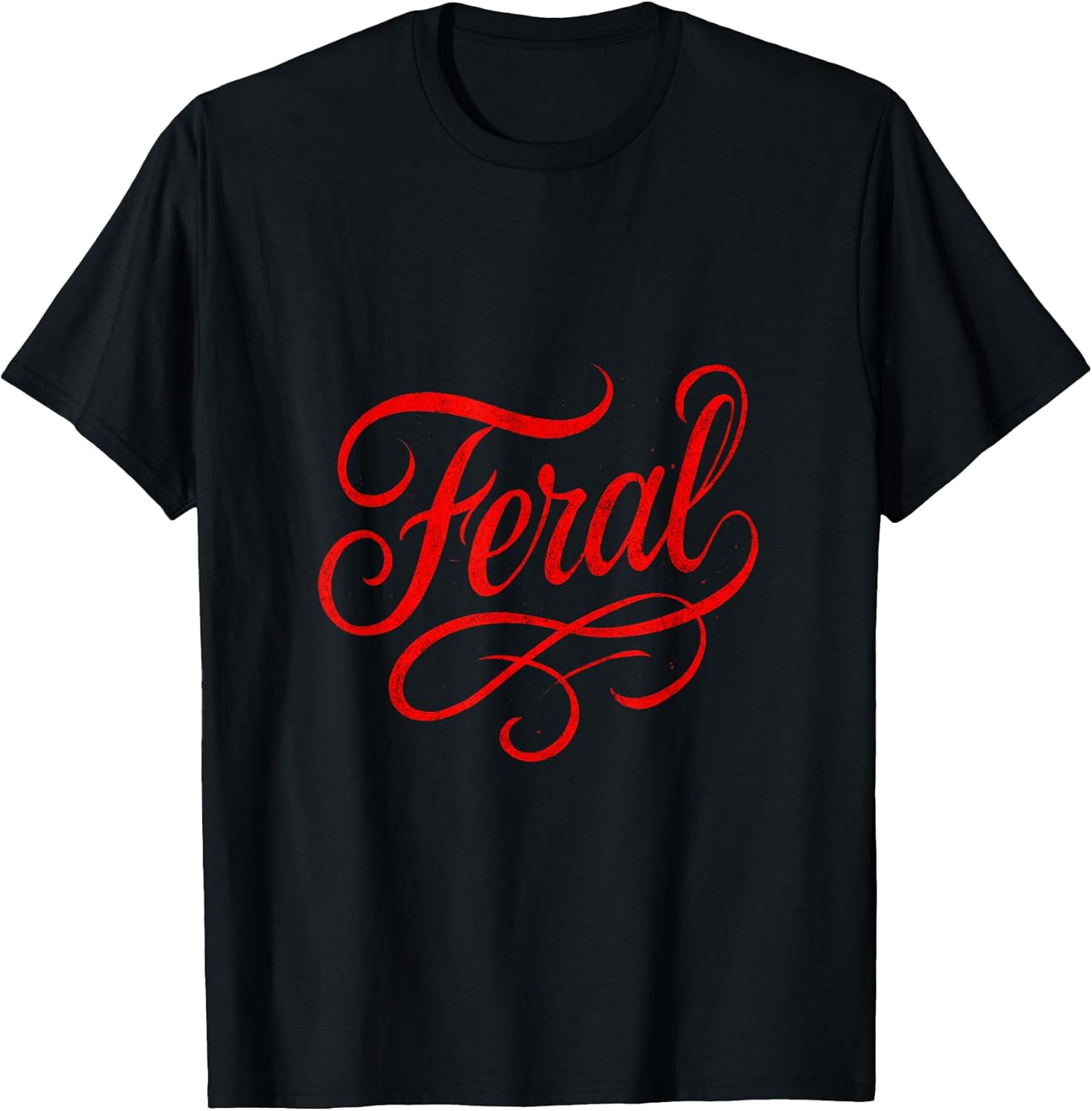 Feral - Vintage Gothic Minimalist Style T-Shirt