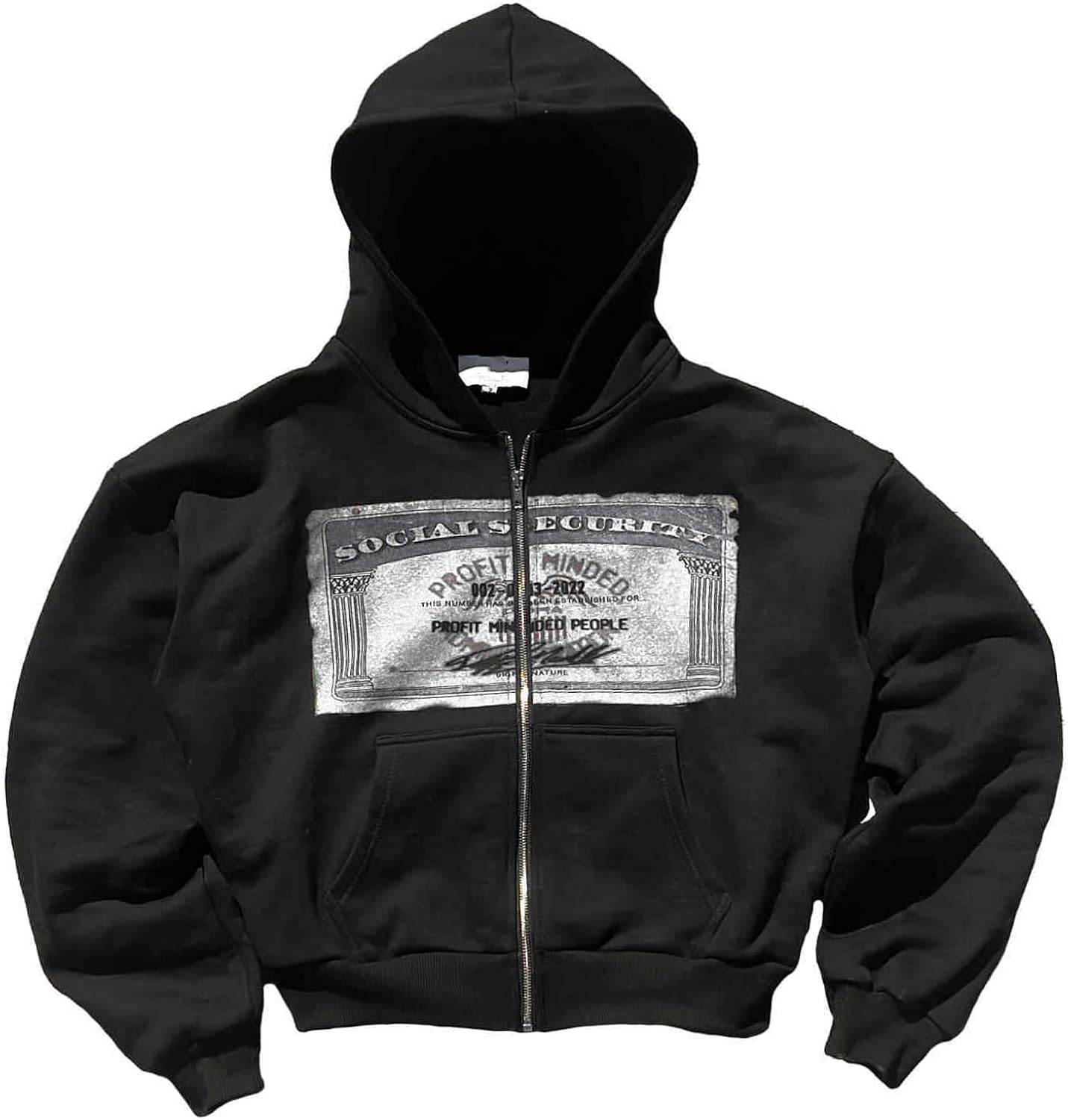 Zip up Hoodie Y2k Oversized Graphic Hoodies Unisex Grunge Jackets Streetwear Vintage 2000s Emo Clothes