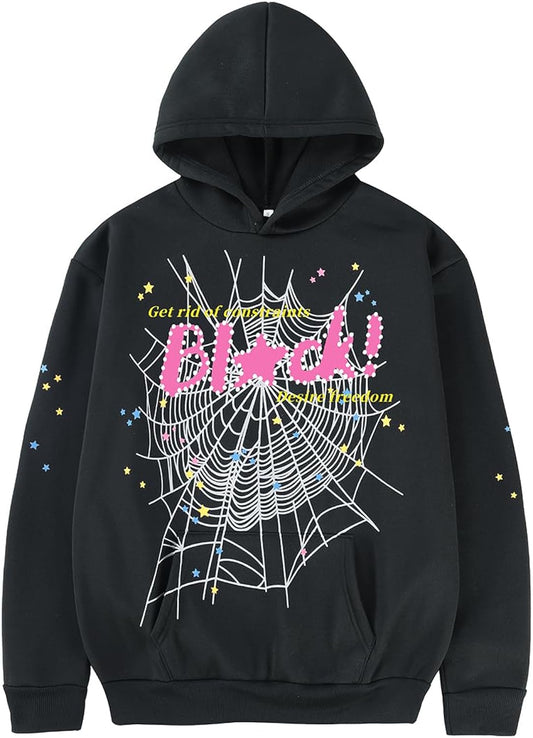 Unisex Hoodie Y2k Cobweb Spider Hoodie Graphic Sweatshirt Novelty Gift