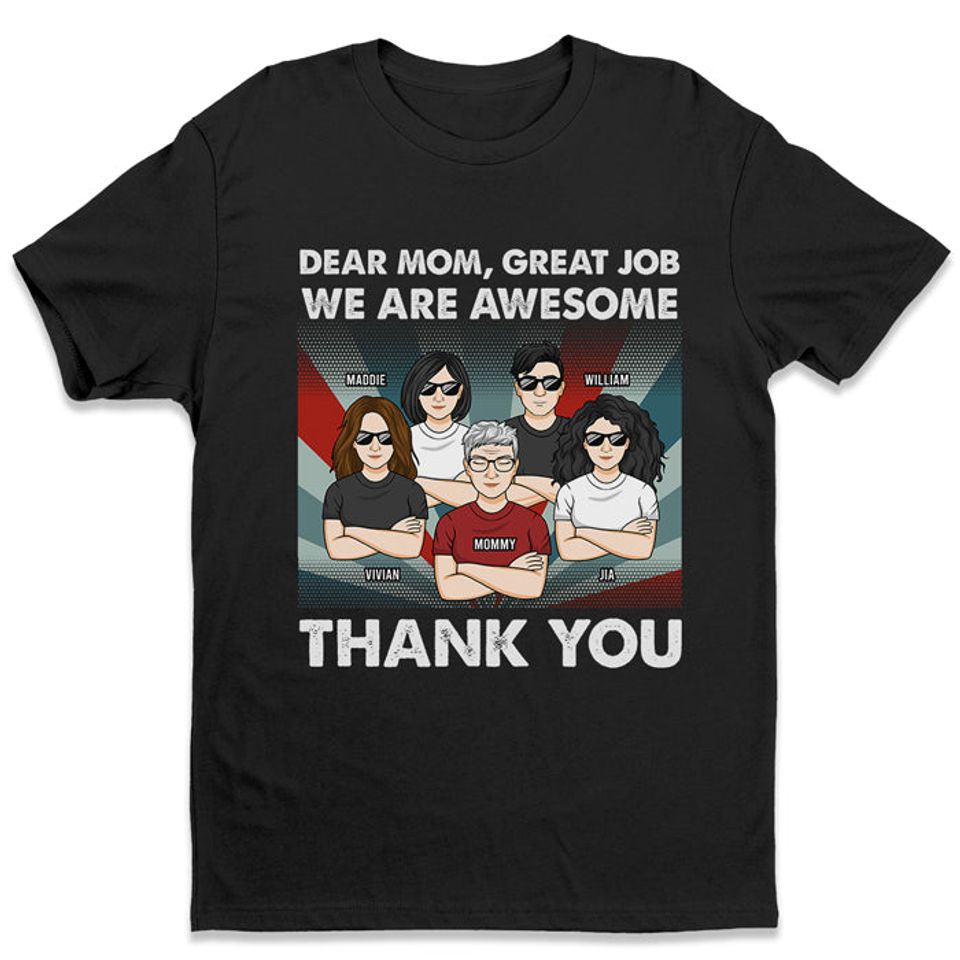 We Are Awesome - Family Personalized Custom Unisex T-shirt