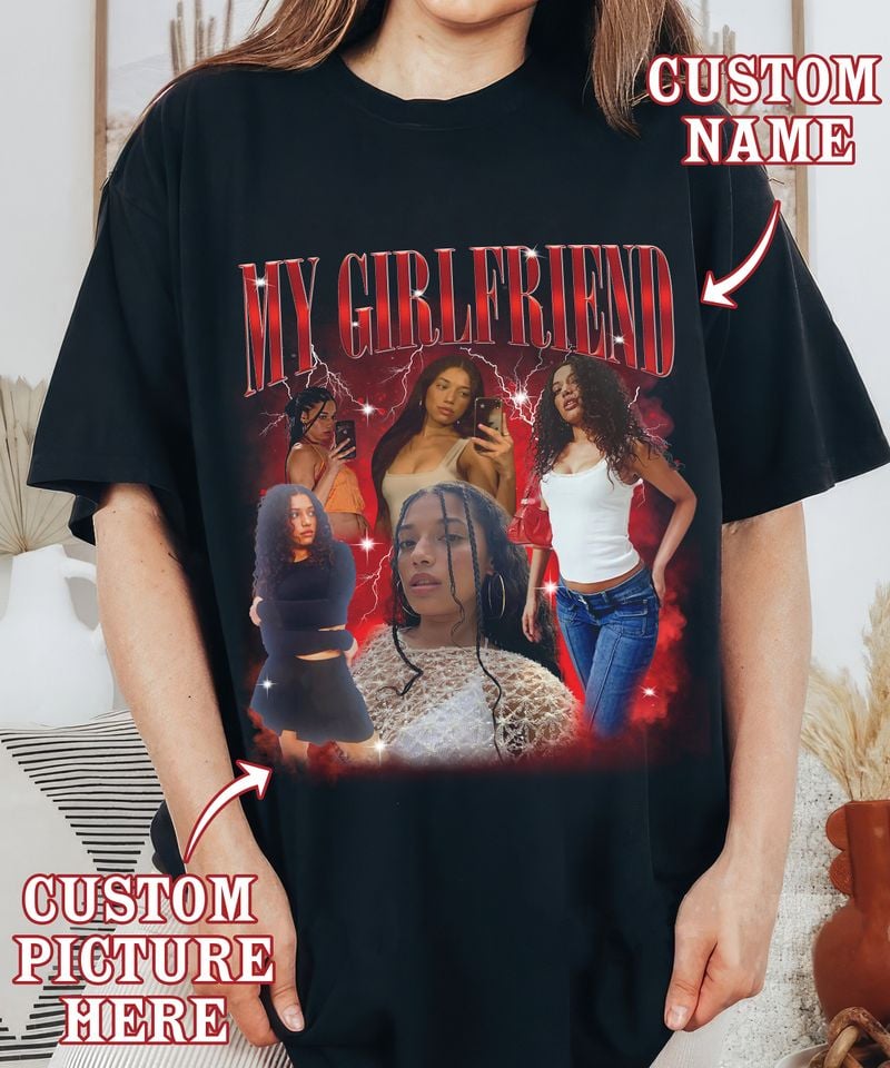 90s Vintage Custom Photo Tshirt, Bootleg Rap Custom Tee