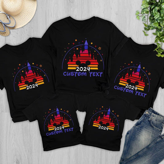 Custom Magic Castle 2024 Family Vacation Shirt, Family Trip 2024 Shirt