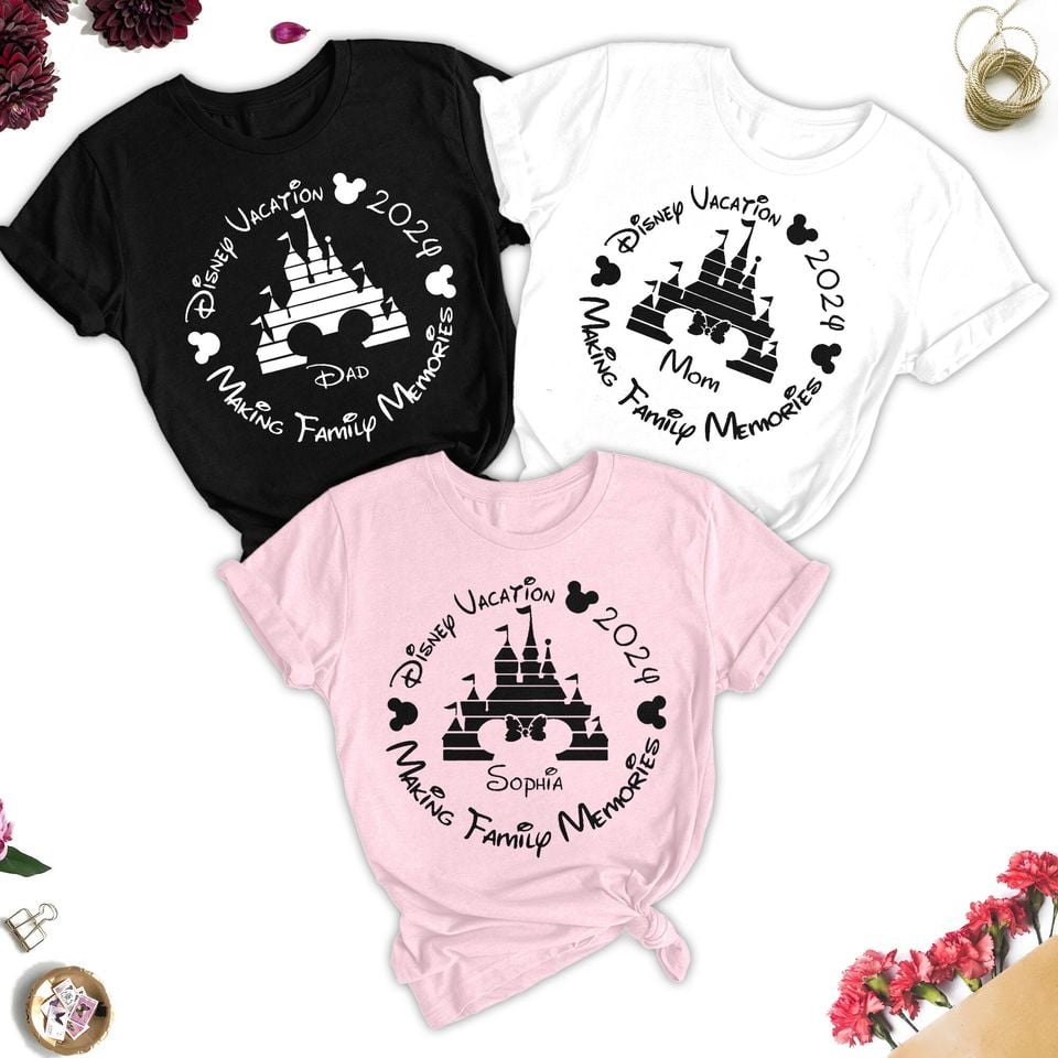 Custom Making Family Memories 2024 Vacation Matching Shirts, New Year Trip 2024