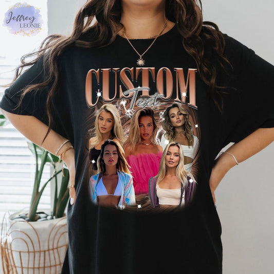 CUSTOM Your Own Picture T-shirts, Custom Photo Vintage Graphic 90s Shirts