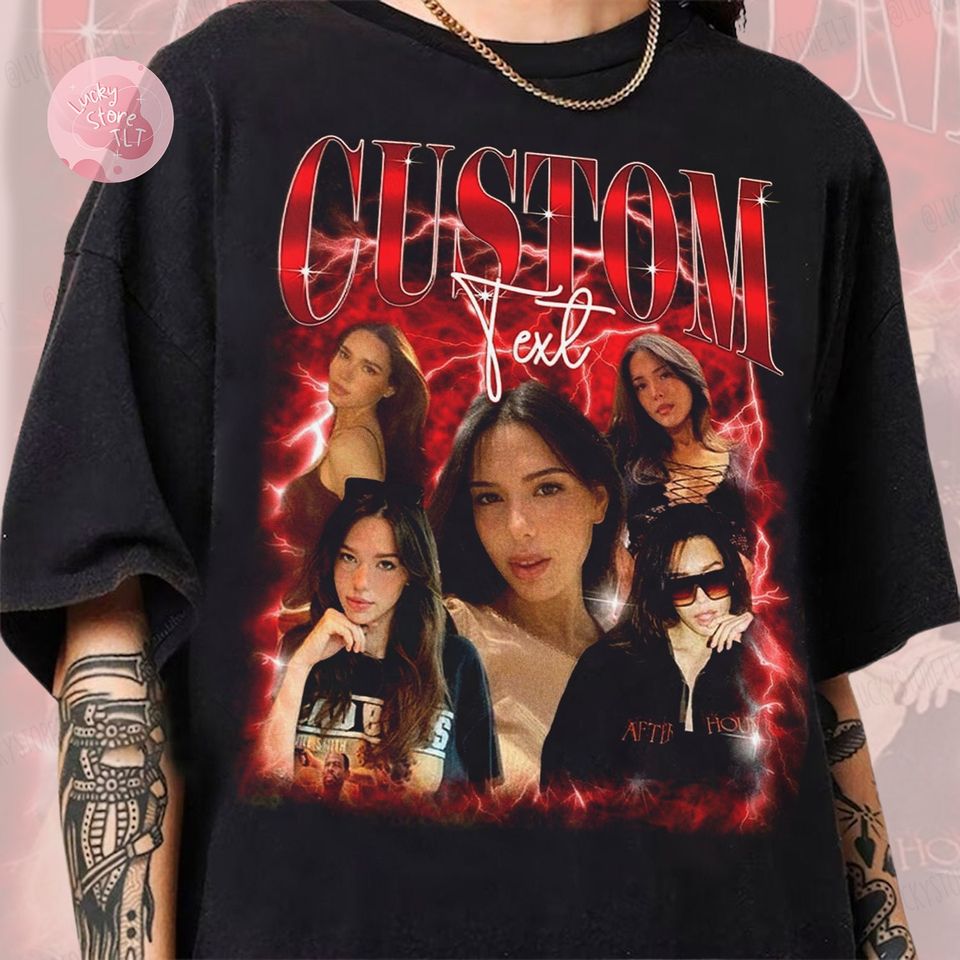 Personalized 90s Vintage Bootleg Shirt, Custom Face Shirt, Custom Bootleg shirt