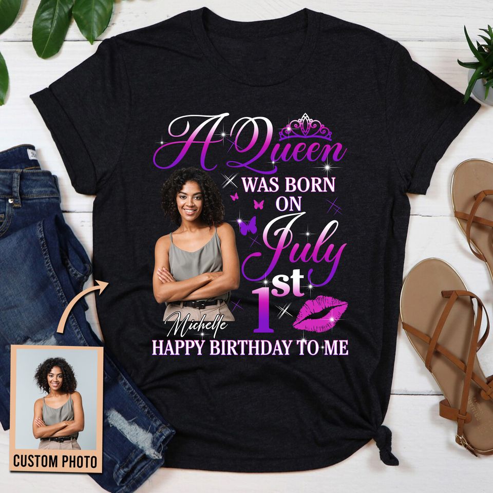 Personalized Birthday Shirt For Women with Your Photo