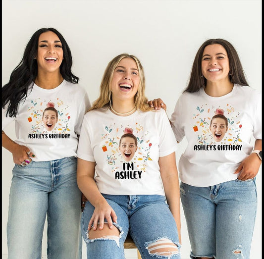 Personalized Birthday With Photo Shirt, Custom Name Birthday