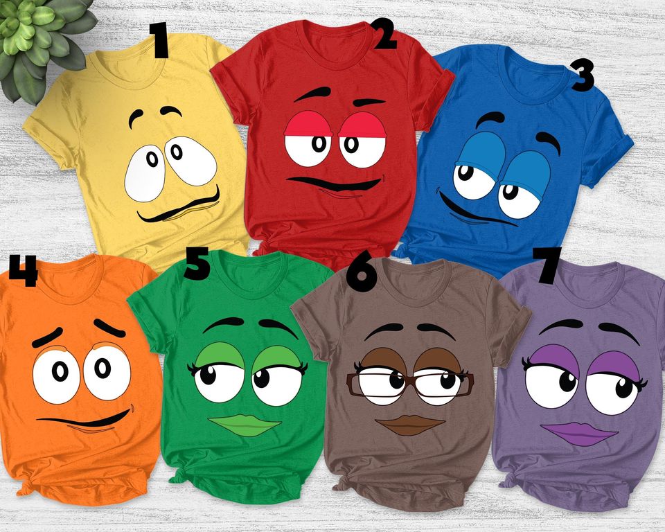 m&m shirt m and m t shirt, group family halloween costume
