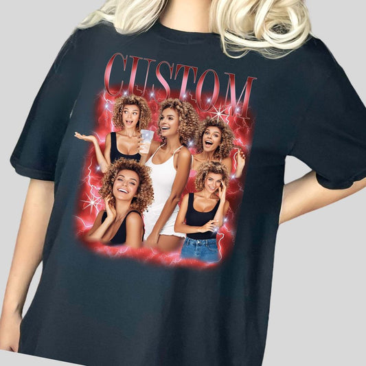 Custom Girlfriend Tee, Custom Valentine Shirt, Custom Trendy Photo Shirt, Custom Boyfriend