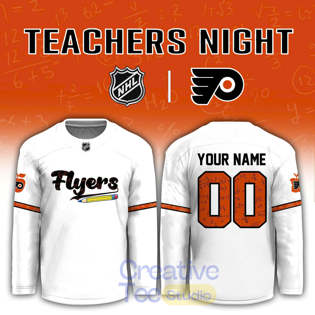 Philadelphia Flyers Teacher Appreciation Night 2026 Custom Hockey Jersey