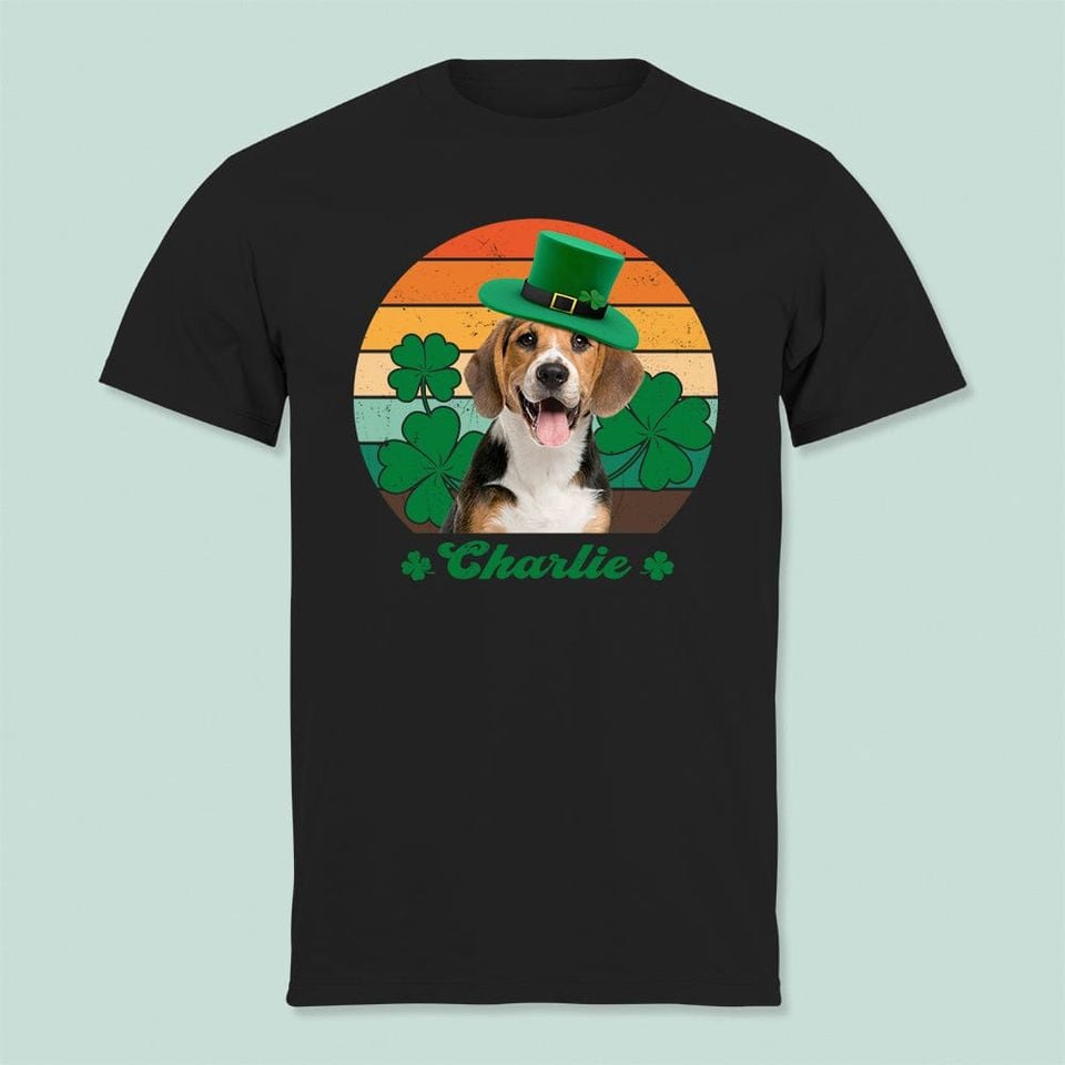 St Patrick Retro Personalized T-Shirt For Dog Cat Lovers