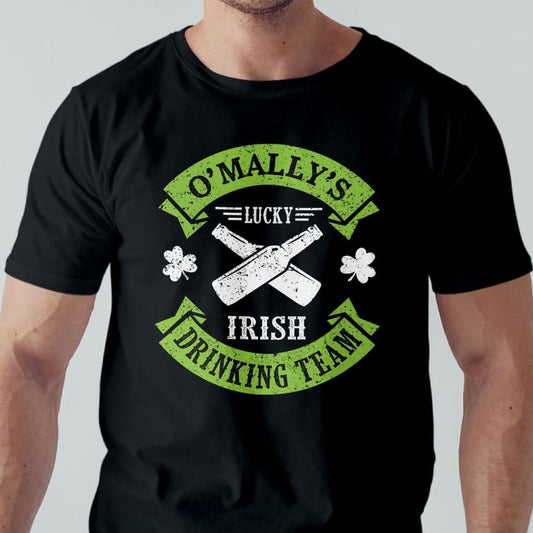 Irish Drinking Team Personalized T-Shirt, Patrick's Day Gift