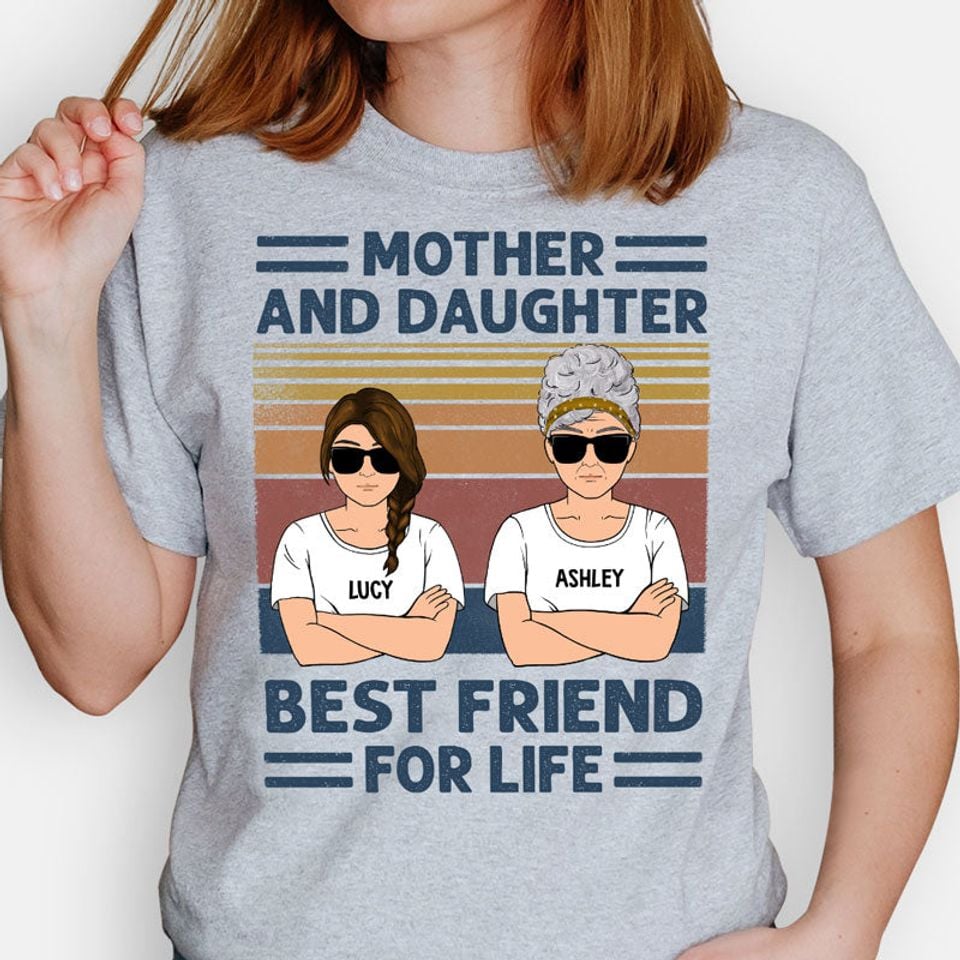 Custom Mother and Daughter Quote, Personalized Unisex T-Shirt