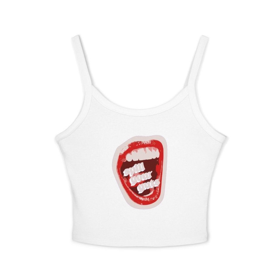 Vintage Olivia Rodrigo Spaghetti Strap Tank Top, Guts & Spill Ur Guts Tank Top