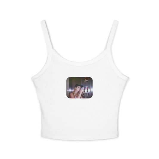 Paris Hilton Smoking Weed y2k Vintage-Inspired Women's Spaghetti Strap Tank Top
