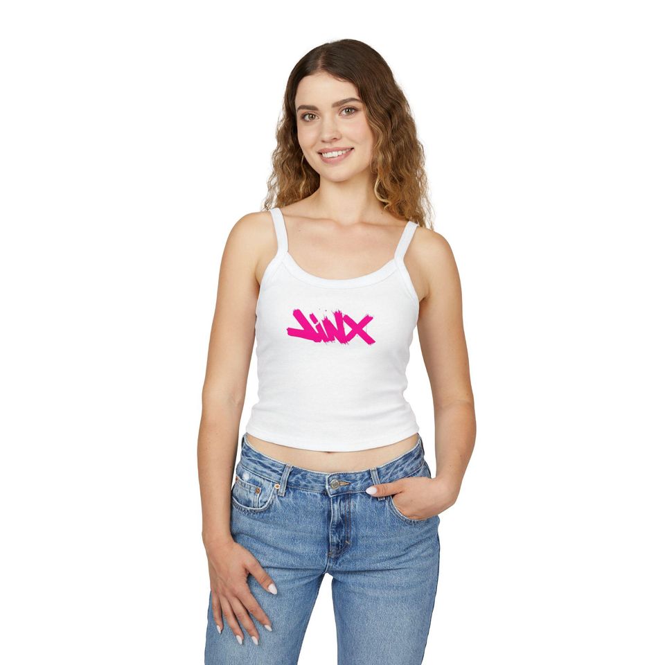 Trendy Women's Spaghetti Strap Tank Top, Casual Summer Top, Jinx Tee